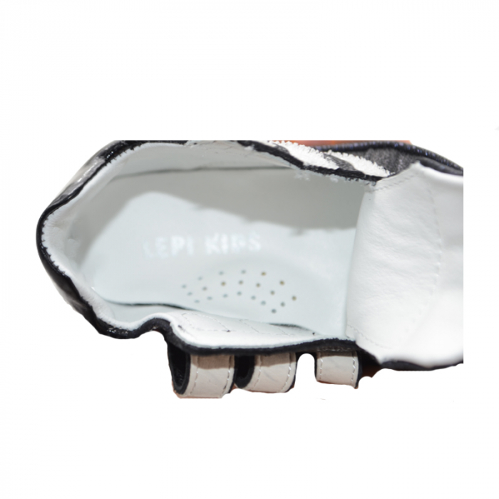 Pantofi ortopedici din piele pentru fete Small Foot PCFSM7-Bl-19, Bleumarin [3]