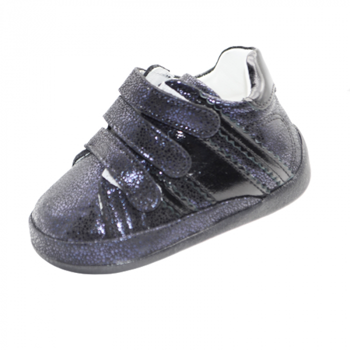 Pantofi ortopedici din piele pentru fete Small Foot PCFSM7-Bl-19, Bleumarin [1]