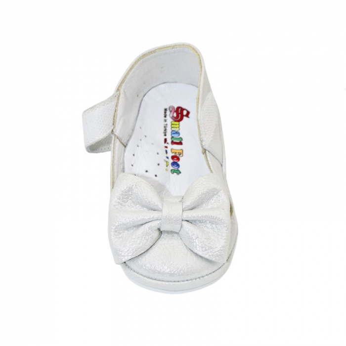 Pantofi ortopedici din piele pentru fete Small Foot PFSF-02, Argintiu [4]