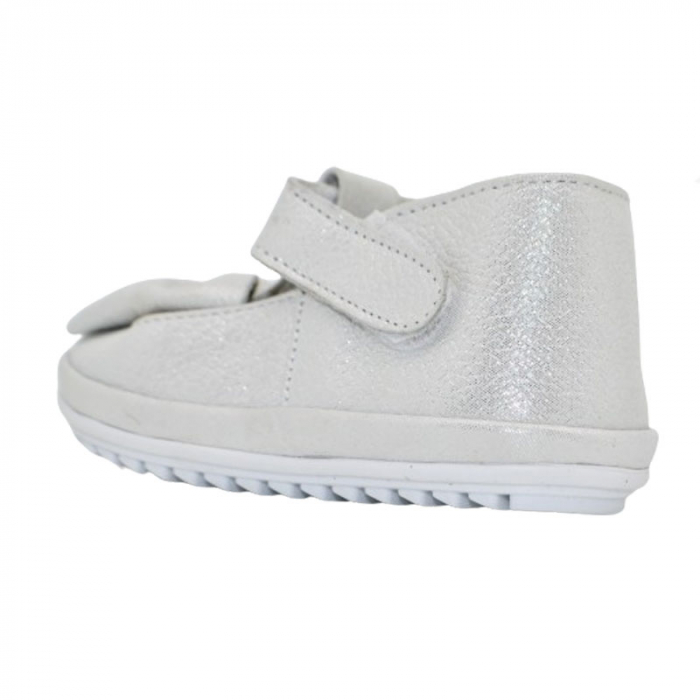 Pantofi ortopedici din piele pentru fete Small Foot PFSF-02, Argintiu [3]