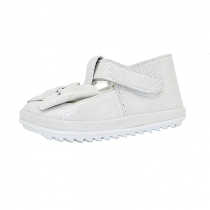 Pantofi ortopedici din piele pentru fete Small Foot PFSF-02, Argintiu [1]