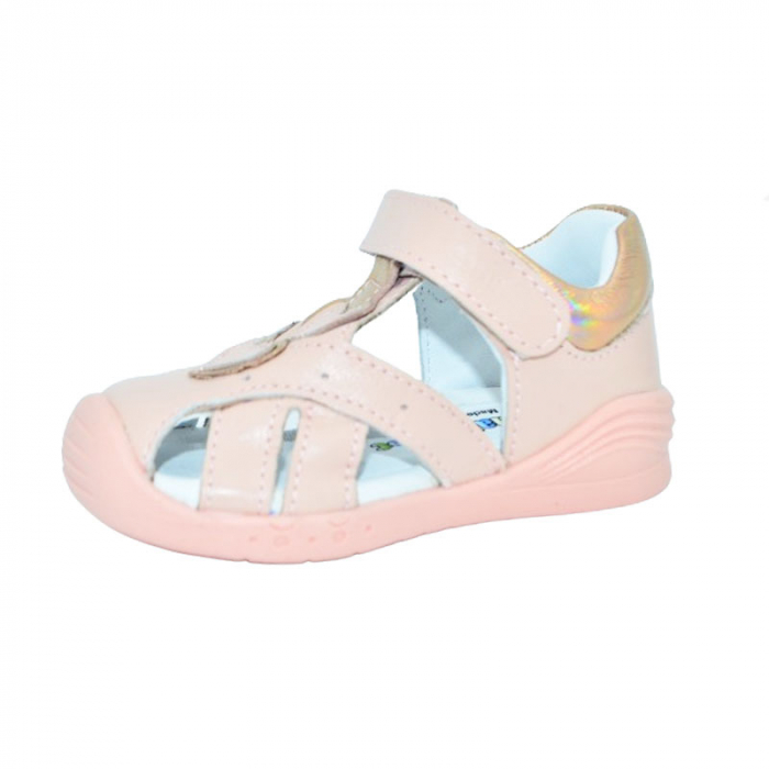 Sandale ortopedice din piele pentru fete Small Foot PFSF-08, Roz [1]