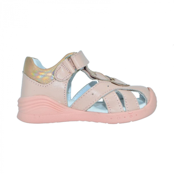 Sandale ortopedice din piele pentru fete Small Foot PFSF-08, Roz [2]
