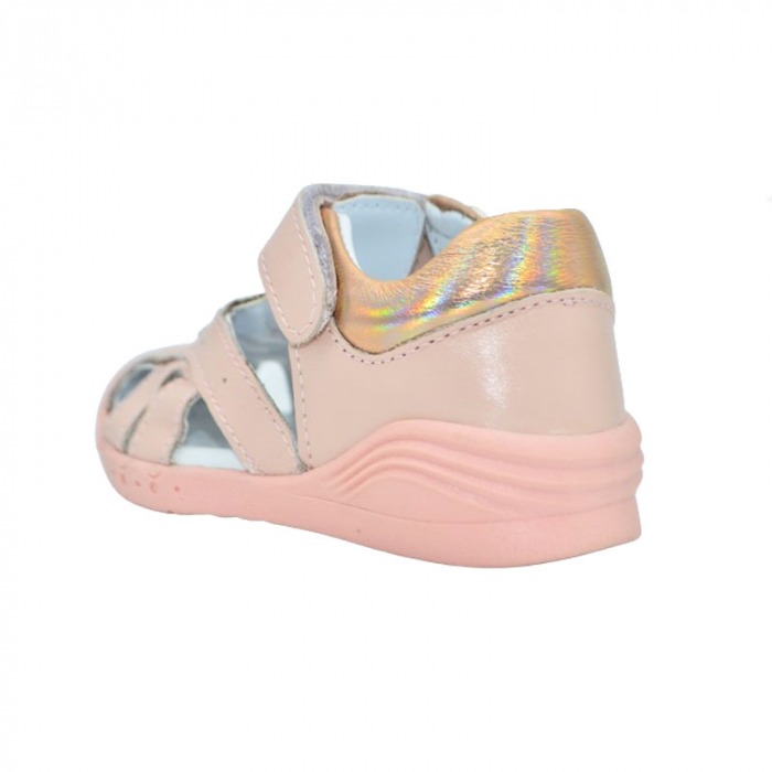 Sandale ortopedice din piele pentru fete Small Foot PFSF-08, Roz [4]