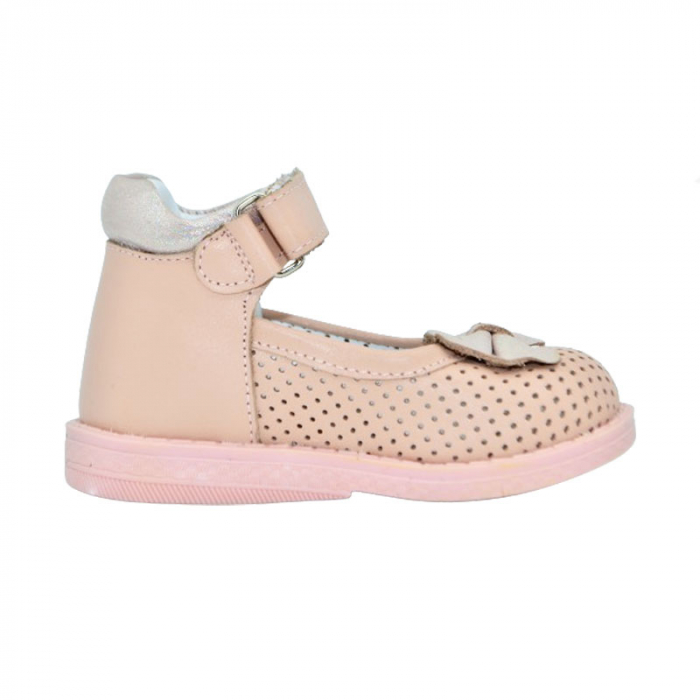 Pantofi ortopedici din piele pentru fete Small Foot PFSF-11, Roz [2]