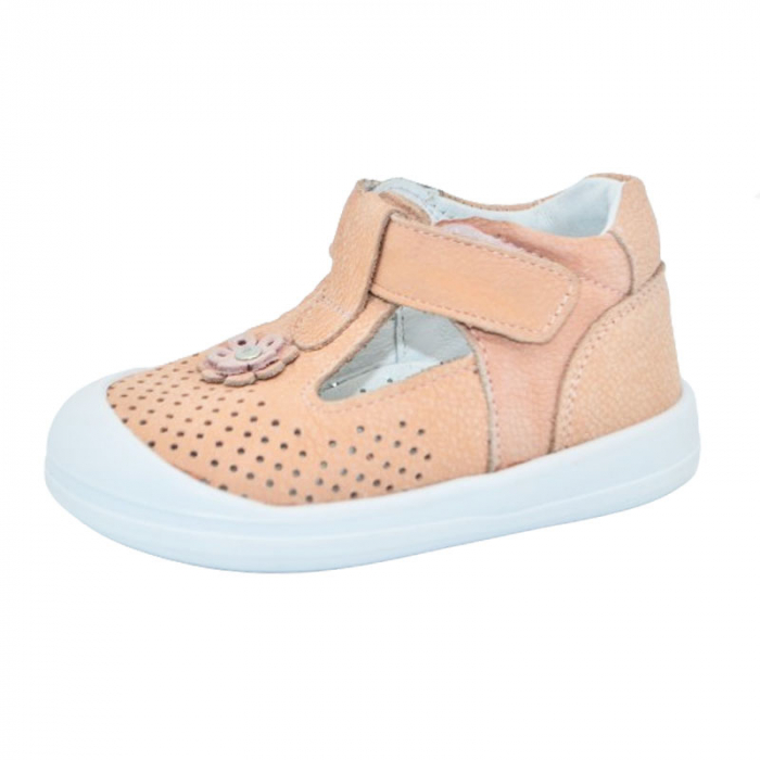 Pantofi ortopedici din piele pentru fete Small Foot PFSF-13, Roz [1]