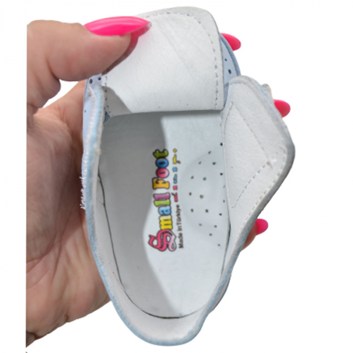 Pantofi ortopedici din piele pentru baieti Small Foot SMF9283, Albastru [5]