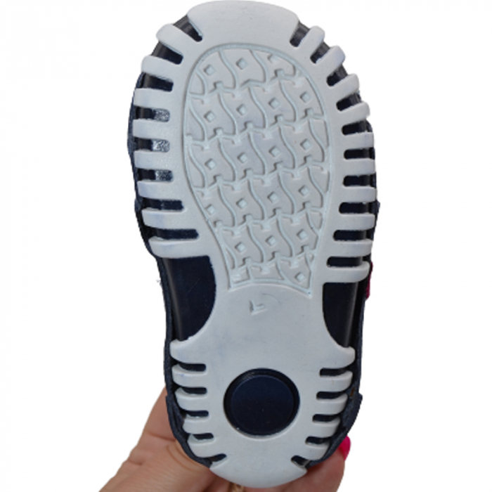Pantofi ortopedici din piele pentru fete Small Foot SMF2901BL, Bleumarin [4]