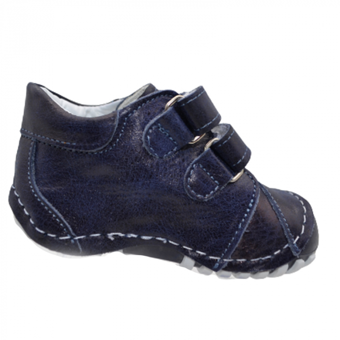 Pantofi ortopedici din piele pentru fete Small Foot SMF2901BL, Bleumarin [3]
