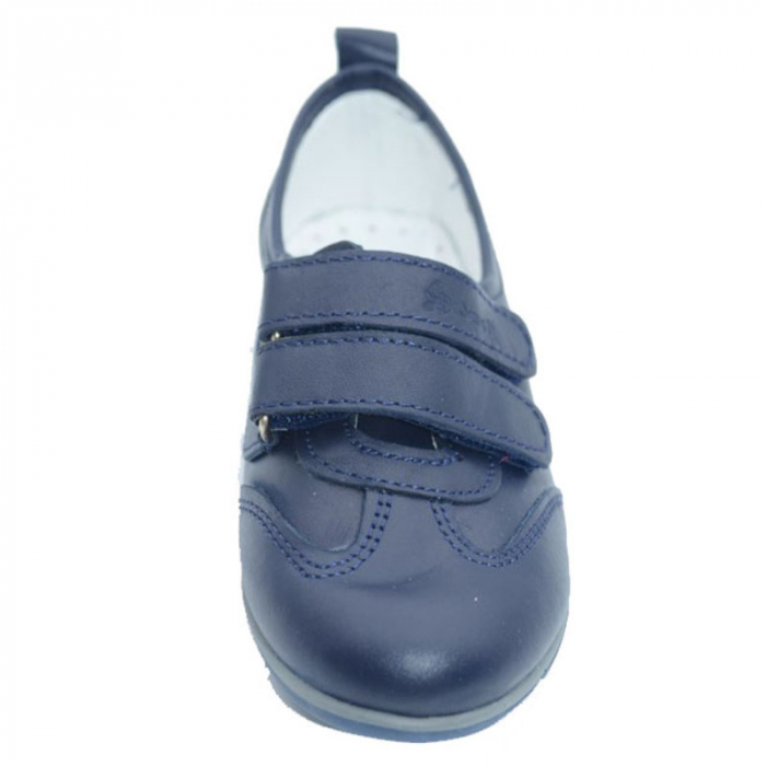 Pantofi ortopedici din piele pentru fete Small Foot T 508, Bleumarin [2]