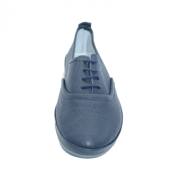 Pantofi ortopedici din piele pentru fete Small Foot SMFP2-B-31, Bleumarin [2]