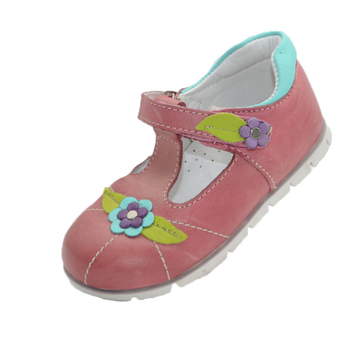 Pantofi ortopedici din piele pentru fete Small Foot SMFRZ-02, Multicolor [1]
