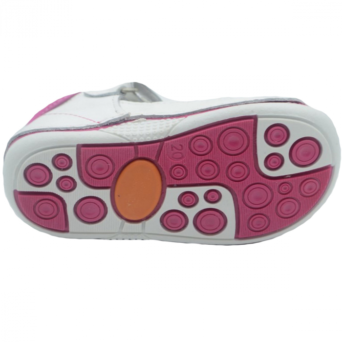 Pantofi ortopedici din piele pentru fete Small Foot SMFT13F-21, Alb [2]