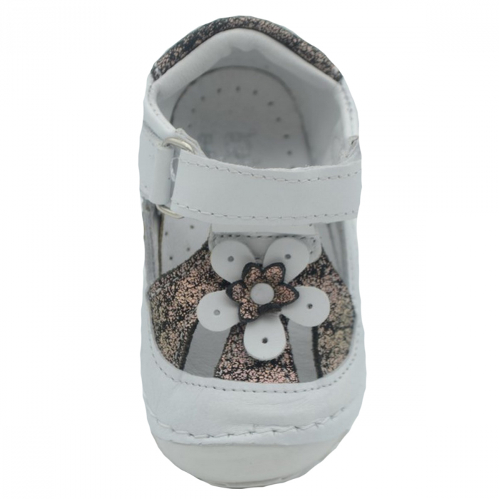 Pantofi ortopedici din piele pentru fete Small Foot SMFT14F-21, Alb [2]
