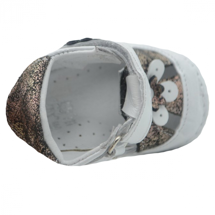 Pantofi ortopedici din piele pentru fete Small Foot SMFT14F-21, Alb [3]