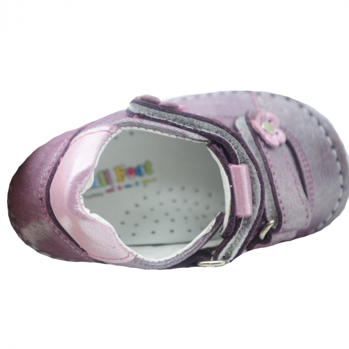 Pantofi ortopedici din piele pentru fete Small Foot SMFT5F-18, Mov [3]