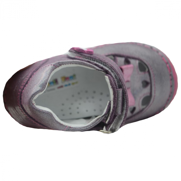 Pantofi ortopedici din piele pentru fete Small Foot SMFT6F-21, Mov [4]