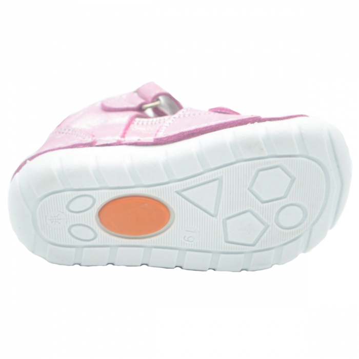 Pantofi ortopedici din piele pentru fete Small Foot SMFT9F-23, Roz [3]
