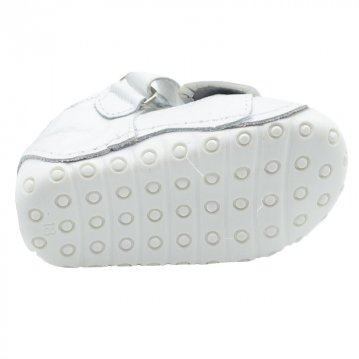 Pantofi ortopedici din piele pentru fete Small Foot SSMFF2-19, Alb [2]