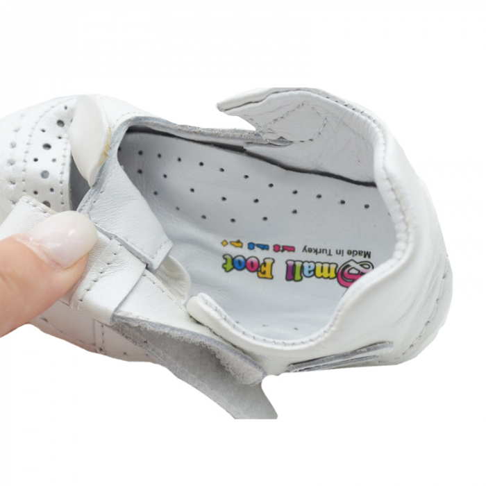 Pantofi ortopedici din piele pentru fete Small Foot SSMFF2-19, Alb [4]
