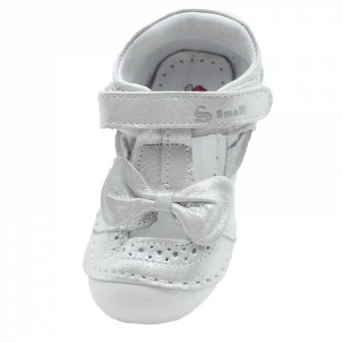 Pantofi ortopedici din piele pentru fete Small Foot SSMFF3-19, Argintiu [3]