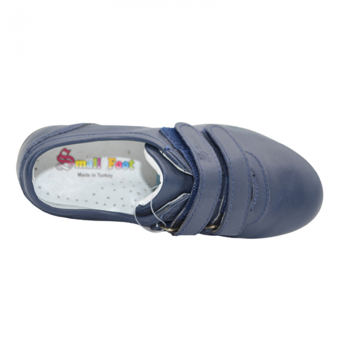 Pantofi ortopedici din piele pentru fete Small Foot T 508, Bleumarin [4]