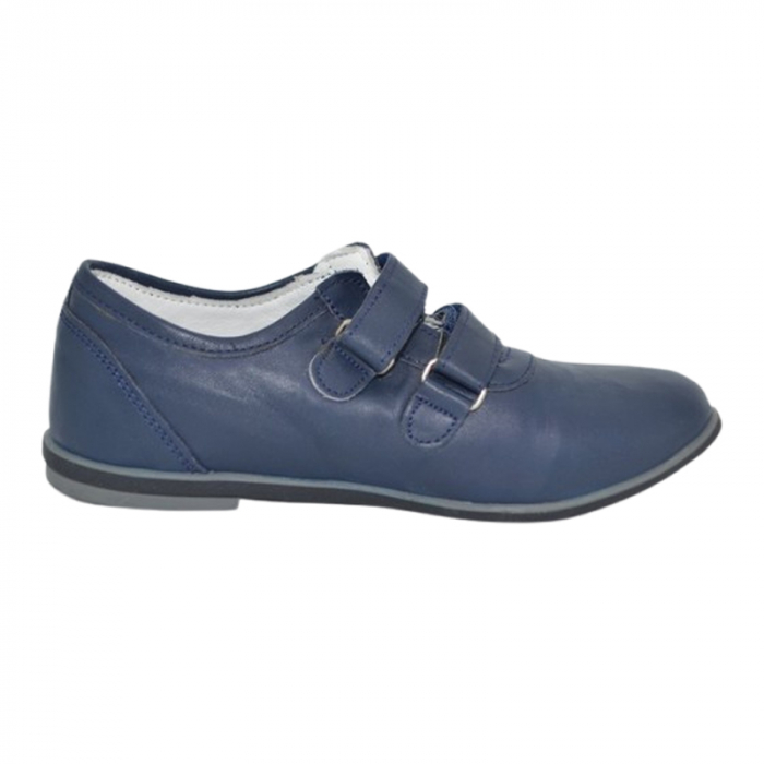 Pantofi ortopedici din piele pentru fete Small Foot SMFP13-B-30, Bleumarin [2]