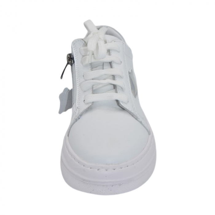 Pantofi ortopedici din piele, pentru fete Small Foot, V41A, Alb [2]