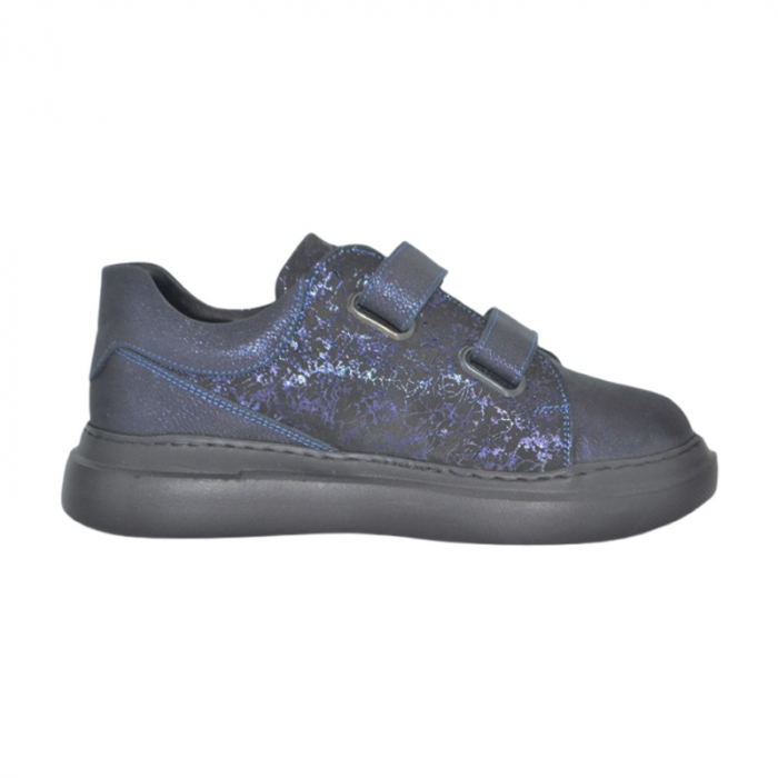 Pantofi ortopedici din piele, pentru fete Small Foot, V43B, Bleumarin [3]