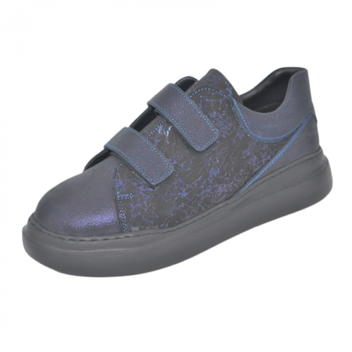 Pantofi ortopedici din piele, pentru fete Small Foot, V43B, Bleumarin [1]
