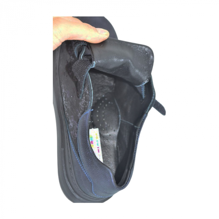 Pantofi ortopedici din piele, pentru fete Small Foot, V43B, Bleumarin [5]