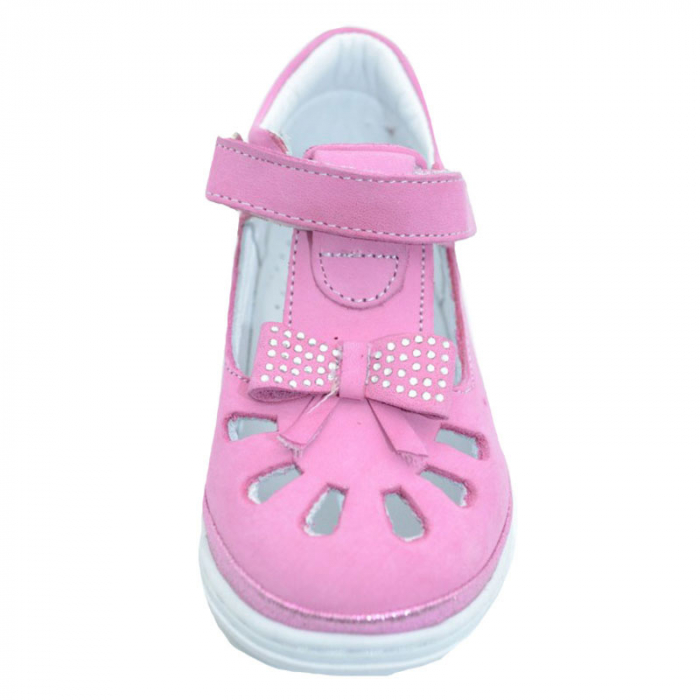 Pantofi ortopedici din piele pentru fete OEM SF1-R-22, Roz [3]