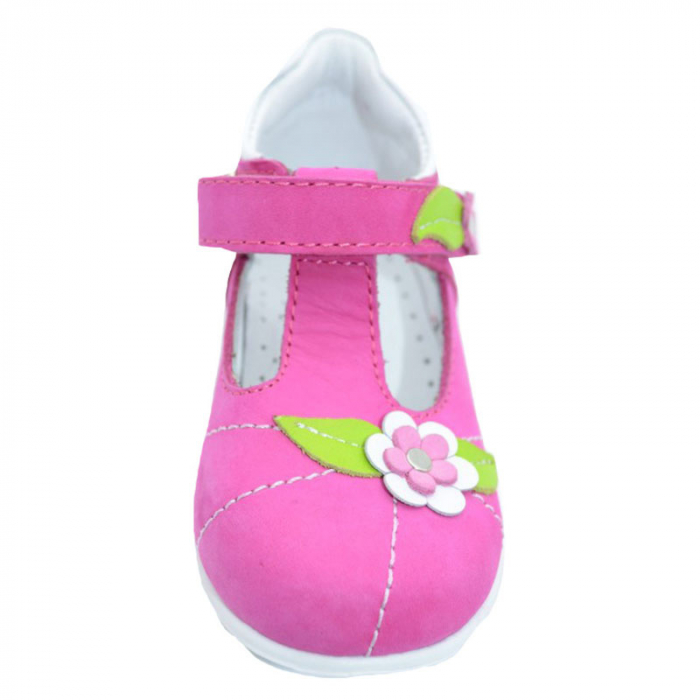 Pantofi ortopedici din piele pentru fete Small Foot SF38F-25, Fucsia [2]