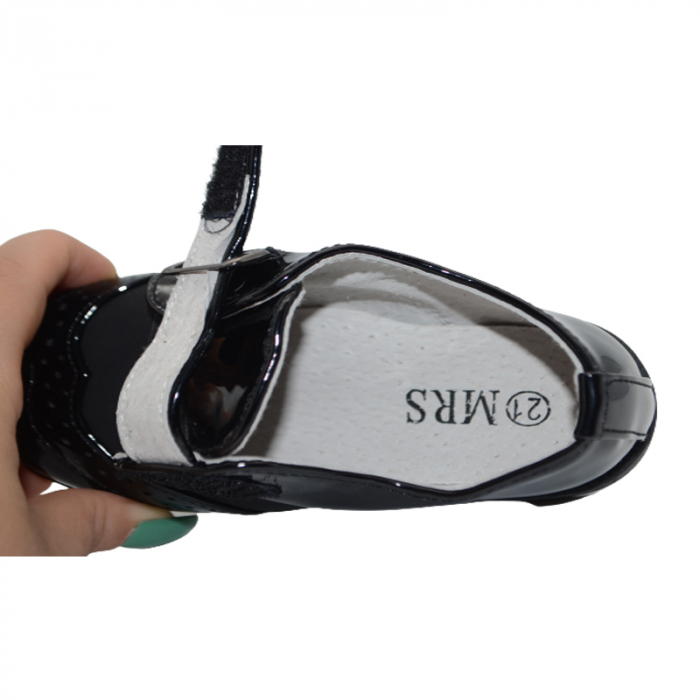 Pantofi ortopedici eleganti pentru baieti MRS S5, Negru [4]