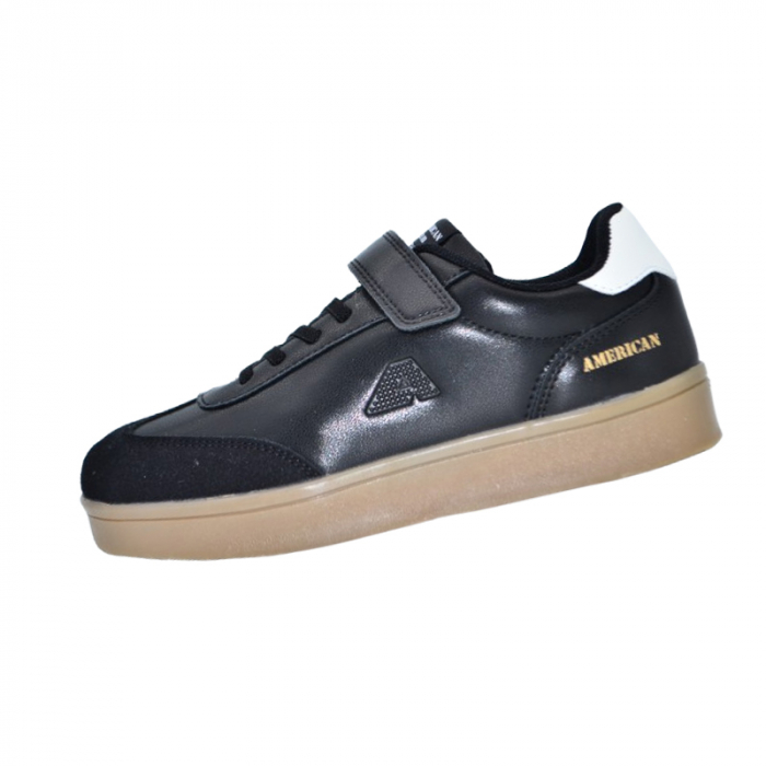 Pantofi ortopedici pentru baieti, American Club RL158-B, Negru [1]