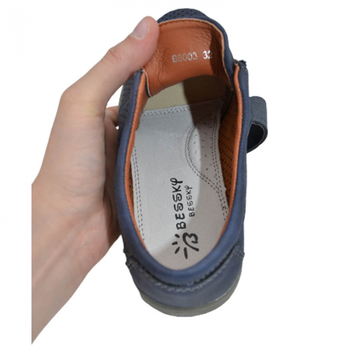 Pantofi ortopedici pentru baieti Bessky B8003-1, Albastru [5]
