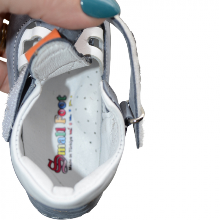 Pantofi ortopedici pentru baieti Small Foot SSMF1704-1, Gri [6]