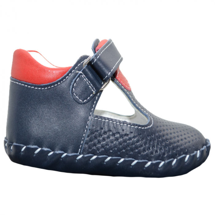 Pantofi ortopedici pentru baieti Small Foot SSMF1701, Bleumarin [2]