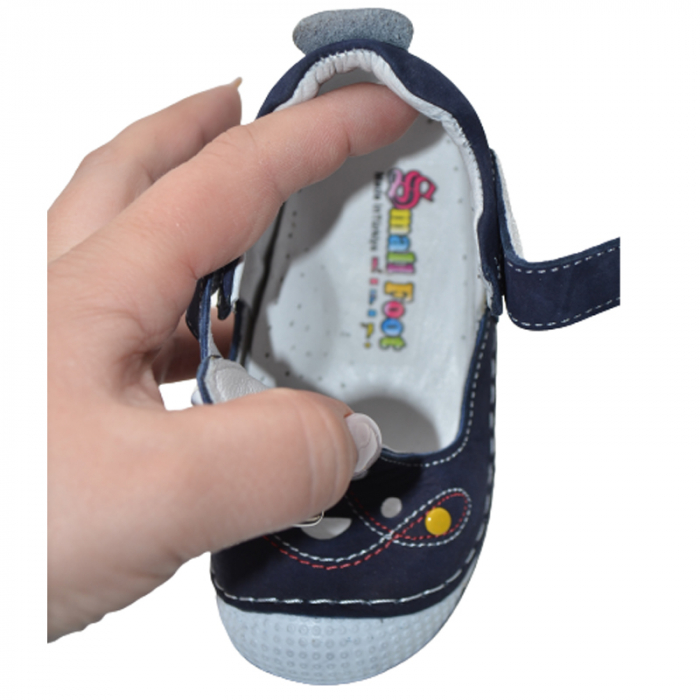 Pantofi ortopedici pentru baieti Small Foot SSMF2604BL, Bleumarin [5]