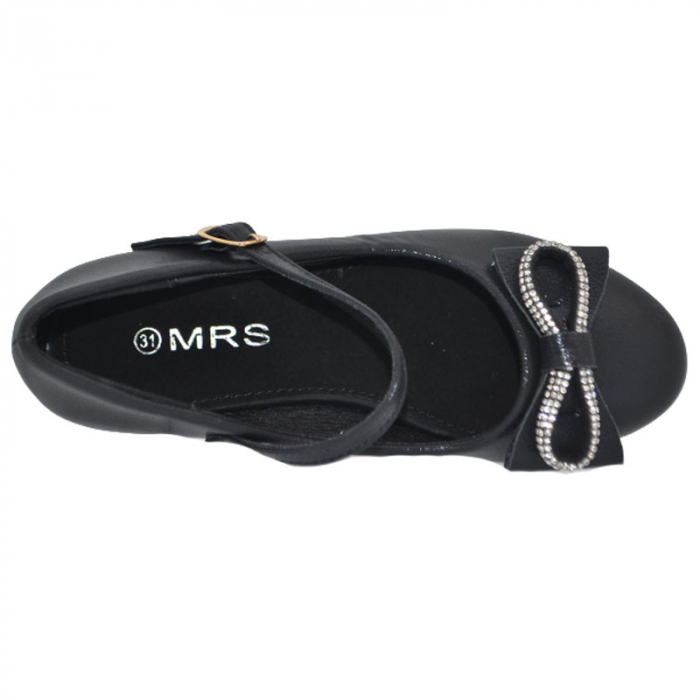 Pantofi cu toc pentru fete MRS M722, Negru [3]