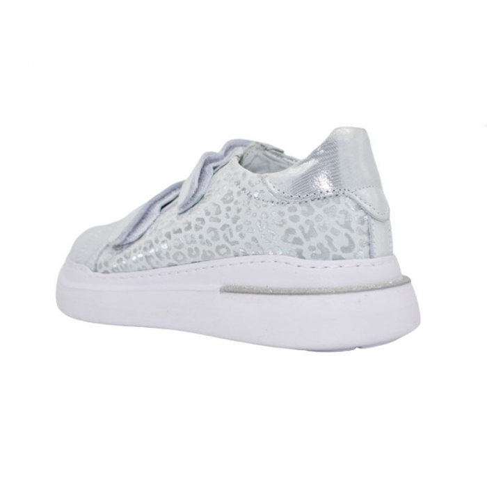 Pantofi ortopedici din piele pentru fete Small Foot PFSF-03, Argintiu [4]