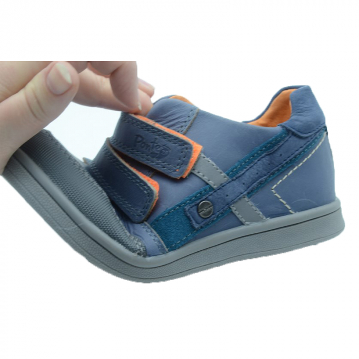 Pantofi ortopedici din piele baieti DDStep DA06-1-653-33, Albastru [4]