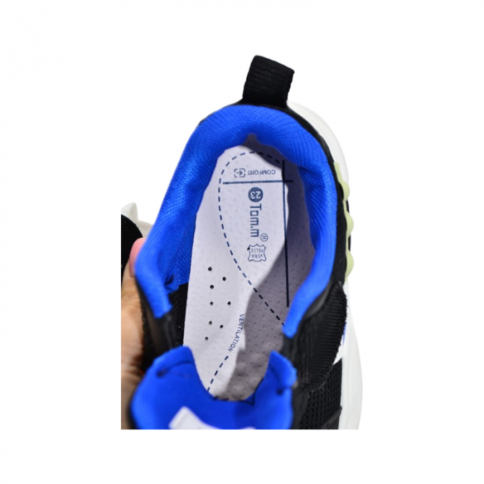 Pantofi ortopedici sport, cu leduri, pentru baieti, Tom Miki T-11478-C-21, Negru [4]