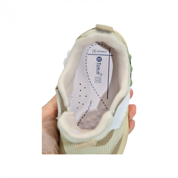 Pantofi ortopedici sport, cu leduri, pentru baieti, Tom Miki T-11478-D, Crem [4]
