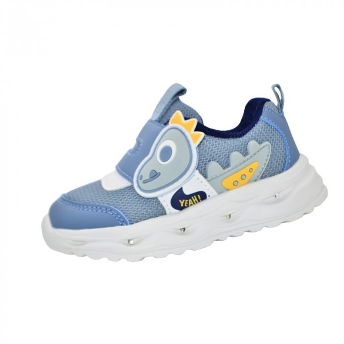 Pantofi ortopedici sport, cu leduri, pentru baieti, Tom Miki T-11478-H, Albastru [1]