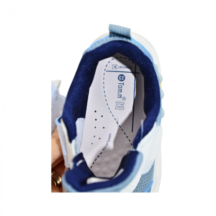 Pantofi ortopedici sport, cu leduri, pentru baieti, Tom Miki T-11478-H, Albastru [4]