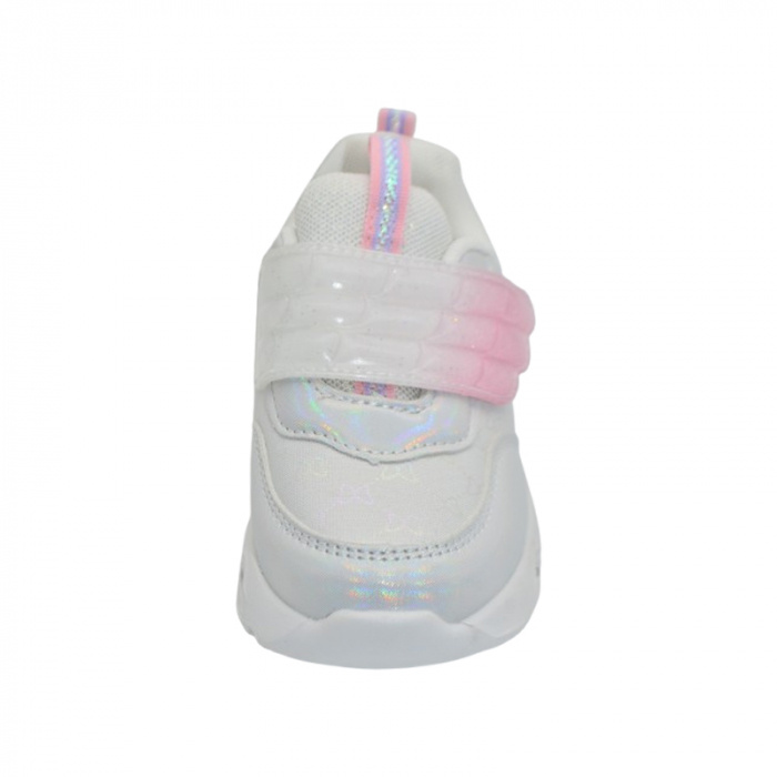 Pantofi ortopedici sport, cu leduri, pentru fete, Tom Miki T-11083-A, Argintiu [2]