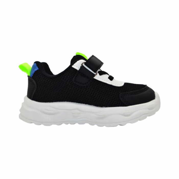 Pantofi ortopedici sport, cu leduri, pentru baieti, Tom Miki T-1147-C, Negru [2]