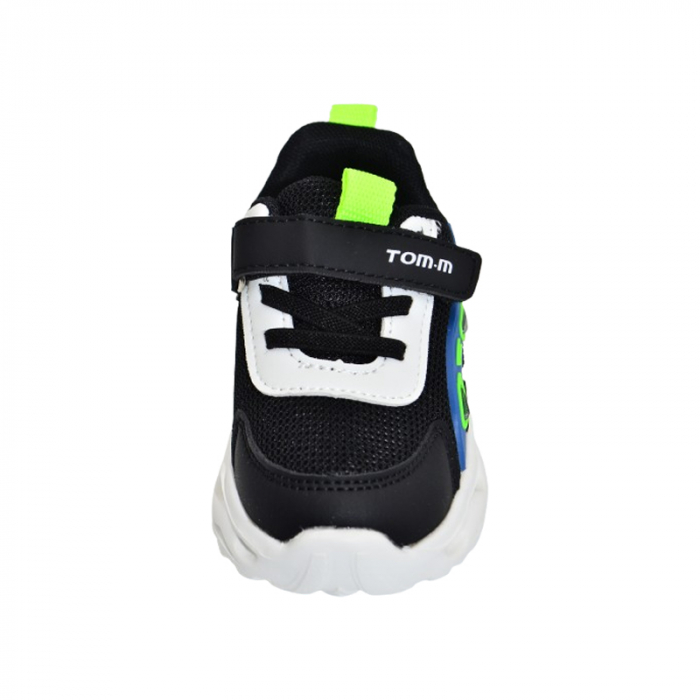 Pantofi ortopedici sport, cu leduri, pentru baieti, Tom Miki T-1147-C, Negru [3]