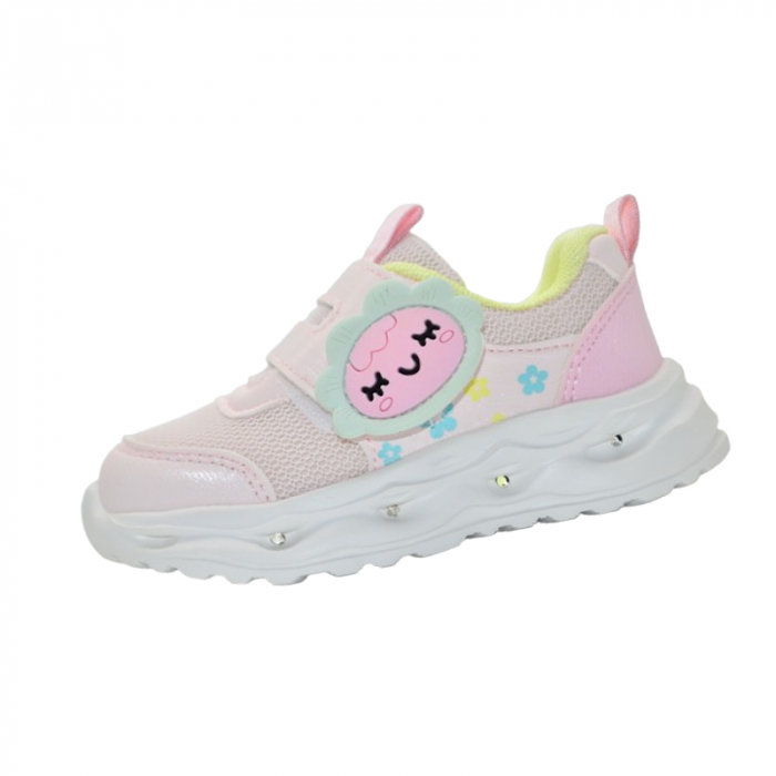 Pantofi ortopedici sport, cu leduri, pentru fete, Tom Miki T-11482-B, Roz [1]